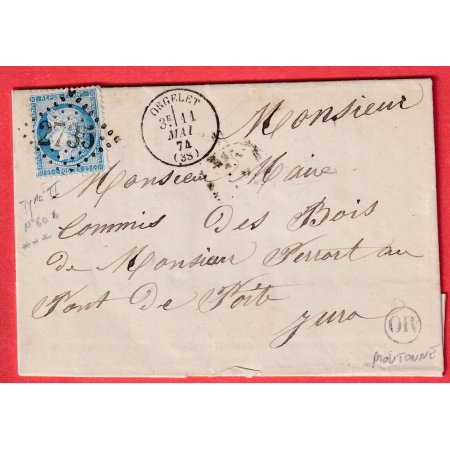N°60B TYPE II GC 2735 ORGELET JURA OR MOUTONNE POUR PONT DE POITE JURA