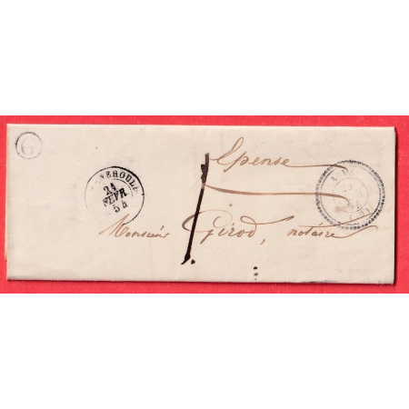 CAD TYPE 22 AUVE MARNE BOITE RURALE G HERPONT POUR EPENSE TAXE LOCALE 1 CURSIVE 49 GIVRY EN ARGONNE EN ARRIVE