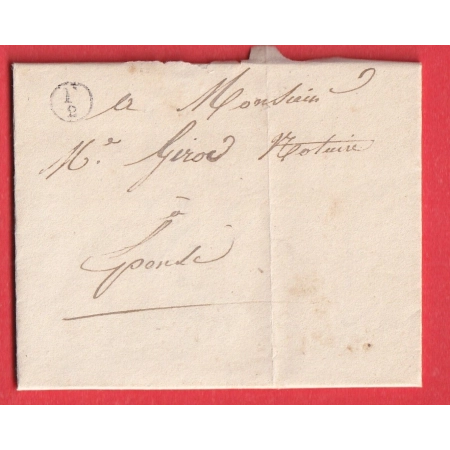 BOITE RURALE SUPPLEMENTAIRE F/2 SEULE SUR LETTRE NOIRLIEU MARNE POUR EPENSE 1840
