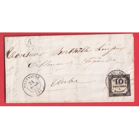 TAXE N°2 VILLENAUXE AUBE BOITE RURALE A MONTPOTHIER POUR VILLENAUXE