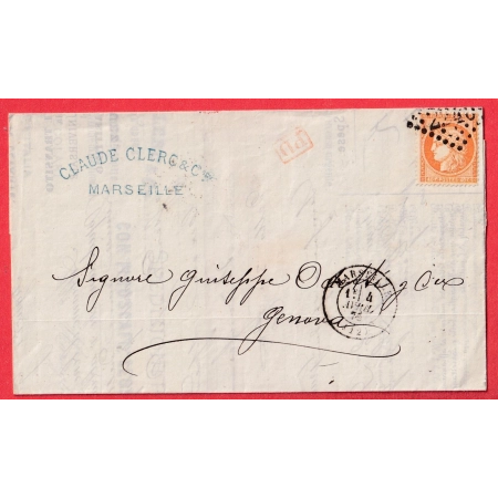 N°38 GC 2240 MARSEILLE BOUCHES DU RHONE GENES GENOVA ITALIE ITALIA