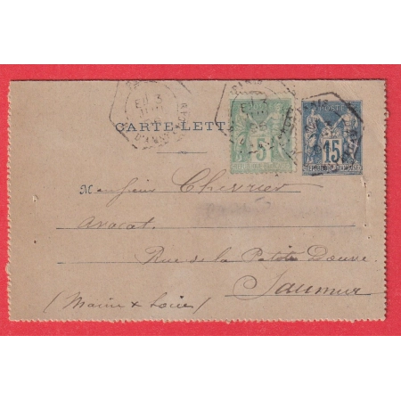 ENTIER SAGE + N°75 PARIS  R D'AMSTERDAM LEVEE EXCEPTIONNELLE SAUMUR MAINE ET LOIRE