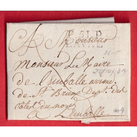 MARQUE P51P LAVAL MAYENNE 1819 POUR LAMBALLE COTES DU NORD INDICE 9