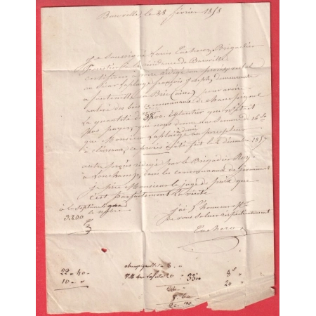 CAD TYPE 15 BAR SUR AUBE TAXE TAMPON 30C BOITE RURALE U BAROVILLE POUR VIELS MAISONS AISNE