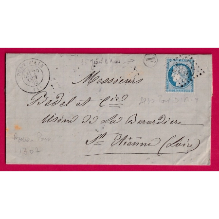 N°60 GC 2930 PONT D'AIN BOITE RURALE E ST JEAN LE VIEUX POUR ST ETIENNE