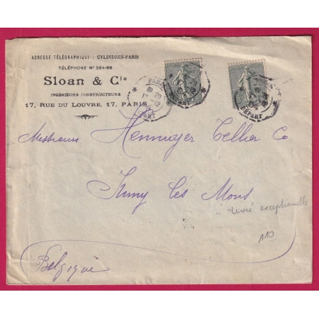 N+130 X2 PARIS DEPART LEVEEE EXCEPTIONNELLE POUR NIMY LES MONS BELGIQUE 1904