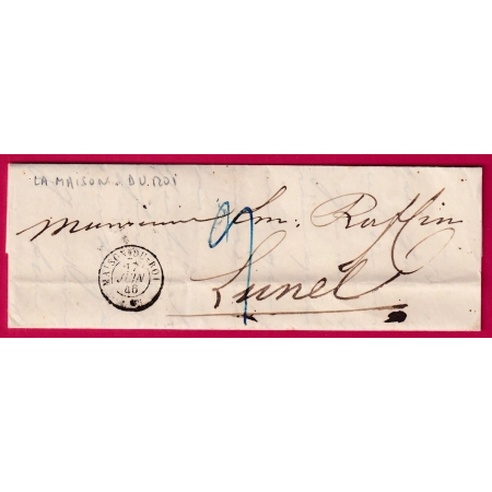 CAD TYPE 15 MAISON DU ROI PARIS 1846 POUR LUNEL HERAULT