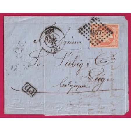 N°16 PC 1977 METZ MOSELLE POUR LIEGE BELGIQUE