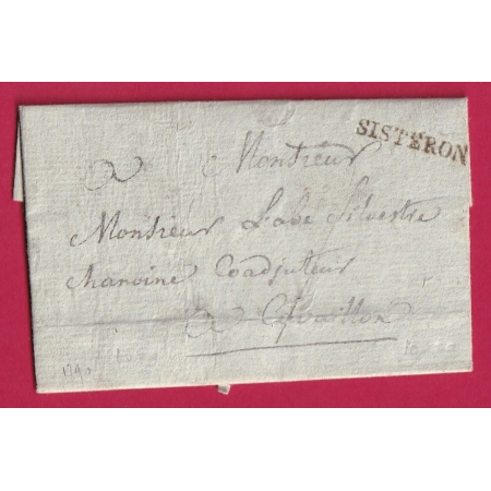 MARQUE SISTERON LN°2 BASSES ALPES POUR CAVAILLON VAUCLUSE