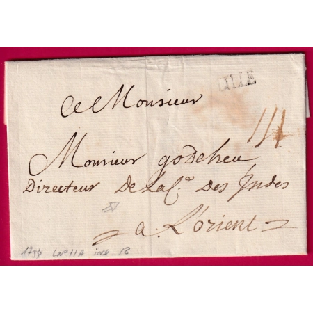 MARQUE LILLE NORD LN°11A 1754 INDICE 18 POUR LORIENT MORBIHAN