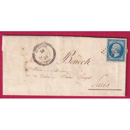 N°14 PC 3785 CUBLIZE RHONE CAD TYPE 22 POUR PARIS INDICE 15