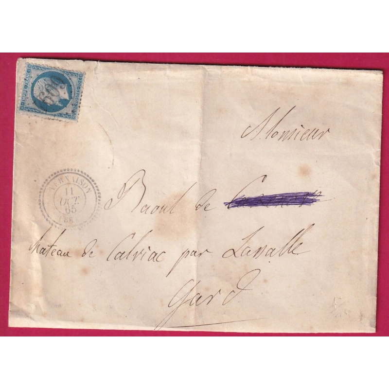 N°22 GC 4609 CAD TYPE 22 VERNAISON RHONE POUR LASALLE GARD INDICE 15