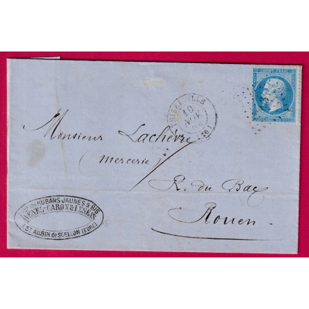 N°22 PC DU GC 3934 THIBERVILLE EURE POUR ROUEN SEINE INFERIEURE INDICE 14