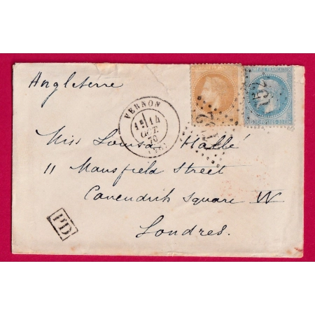 N°28 29 GC 4152 VERNON EURE POUR LONDRES ANGLETERRE