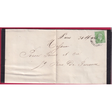 N°20 CAD PARIS PL DE LA MADELEINE POUR PARIS FAIRE PART DE DECES JUDAICA