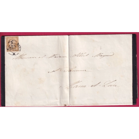 N°21 CAD PARIS BUREAU K POUR SAUMUR MAINE ET LOIRE