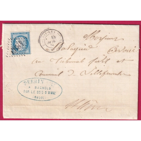 N°60 GC 4893 CHESSY LES MINES RHONE POUR VILLEFRANCHE SUR SAONE INDICE 13
