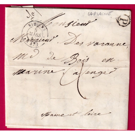 CAD TYPE 15 VIHIERS MAINE ET LOIRE BOITE RURALE P LA PLAINE POUR ANGERS