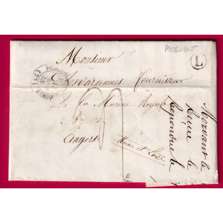 CAD TYPE 15 FONTENAY LE COMTE VENDEE BOITE RURALE L MERVENT POUR ANGERS