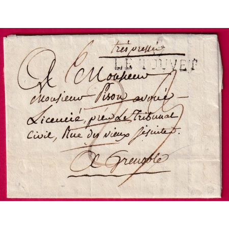 MARQUE 37 LE TOUVET ISERE TEXTE LA TERRASSE 1816 POUR GRENOBLE INDICE 13