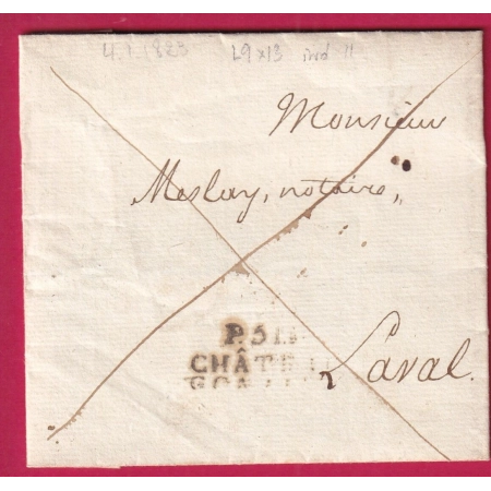 MARQUE P51P CHATEAU GONTIER MAYENNE 1823 POUR LAVAL INDICE 11