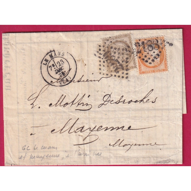N°38 + 56 GC 2188 LE MANS SARTHE POUR MAYENNE