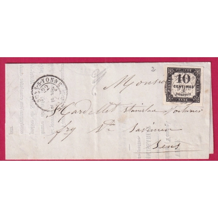 TAXE N°2A CAD SENS SUR YONNE POUR ST SAVINIEN