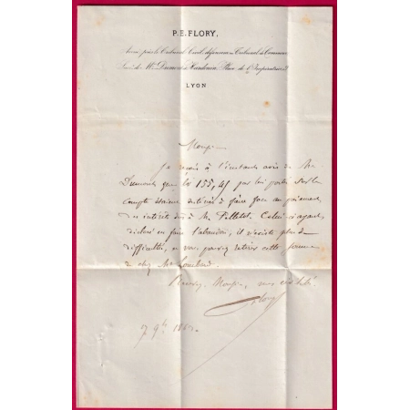 TAXE N°3 LYON RHONE MENTION TROUVE A LA BIOITE TIMBRE POSTE ENLEVE ON VOIT ENCORE UNE PARTIE DE TIMBRE RARE