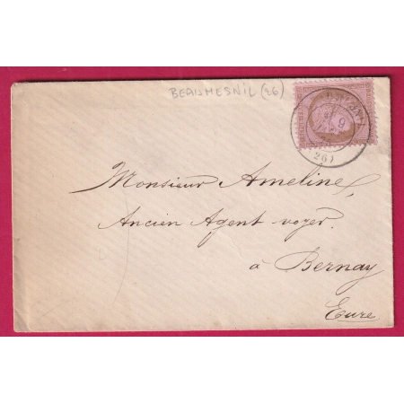 N°58 CAD TYPE 17 BEAUMESNIL EURE POUR BERNAY