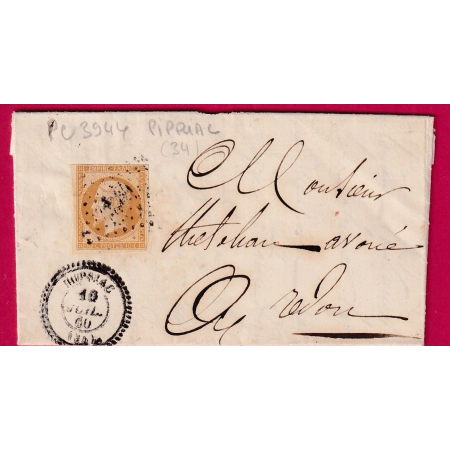 N°13 PC 3944 PIPRIAC ILLE ET VILAINE CAD TYPE 22 POUR REDON INDICE 14