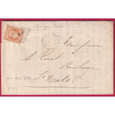 N°23 AMBULANT QN QUIMPER A NANTES  POUR ST MALO BUREAU PASSE 3112 AU DOS