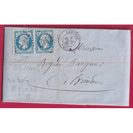 N°14 PAIRE PC 2355 OULMES VENDEE CAD TYPE 22 POUR NANTES LOIRE INFERIEURE