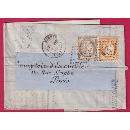 N°38 56 GC 1299 DIEPPE SEINE INFERIEURE POUR PARIS