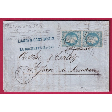 N°29 VARIETE 2° ET 3° ETAT DUMONT ET JANET RARE PAIRE GC 3178 LA ROCHETTE SAVOIE POUR ST JEAN MAURIENNE
