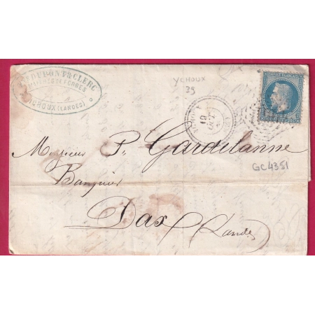 N°29 GC 4351 YCHOUX LANDES CAD TYPE 22 POUR DAX