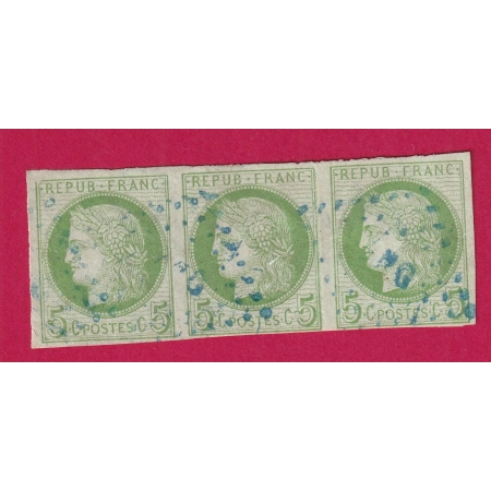 N°17 COLONIE GENERALE- BANDE DE 3 -LOSANGE BLEU SNG SENEGAL -TB