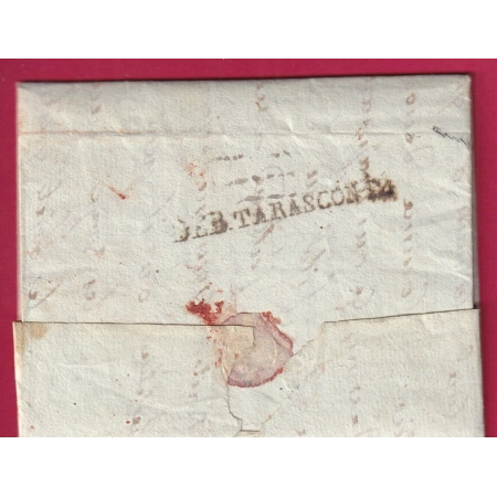 DEBOURSE DEB TARASCON 12 BOUCHES DU RHONE INDICE 19 DEPART ANTIBES ALPES MARITIMES 1795 CHATEAURENARD