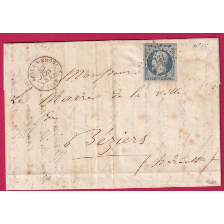 N°15 PC 131 ARLES SUR RHONE TTB SIGNE CALVES POUR BEZIERS HERAULT