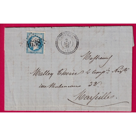 N°22 GC 4638 GEMENOS BOUCHES DU RHÔNE  CAD TYPE 22 MARSEILLE  INDICE 14