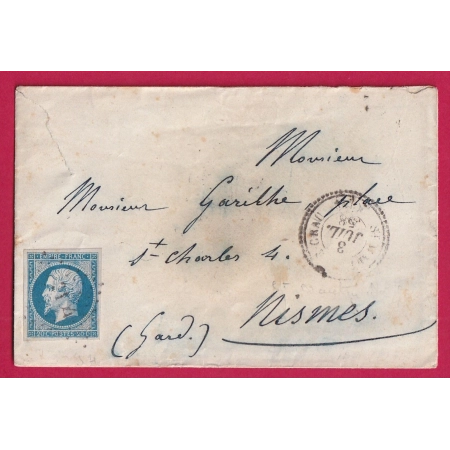 N°14 PC 3194 ST MARTIN DE CRAU BOUCHES DU RHONE CAD TYPE 22 INDICE 18 POUR NIMES GARD