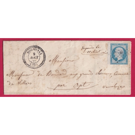 N°14 BDF PC 3970 ROGNONAS BOUCHES DU RHONE CAD TYPE 22 POUR APT VAUCLUSE