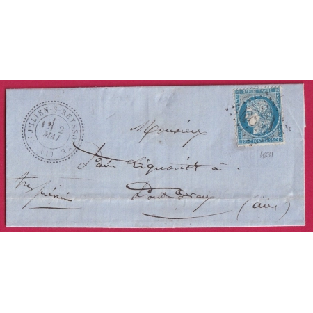 N°60 GC 4831 ST JULIEN S REYSOUZE AIN CAD TYPE 24 POUR PONT DE VAUX INDICE 19