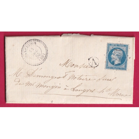 N°22 GC 1274 DANCEVOIR HAUTE MARNE CAD TYPE 22 BOITE RURALE A CHEMIN BOEUF POUR LANGRES