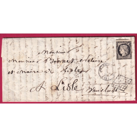 N°3 NOIR SUR BLANC TTB UN VOISIN T15 ARLES SUR RHONE BOUCHES DU RHONE POUR L'ISLE VAUCLUSE SIGNE BAUDOT