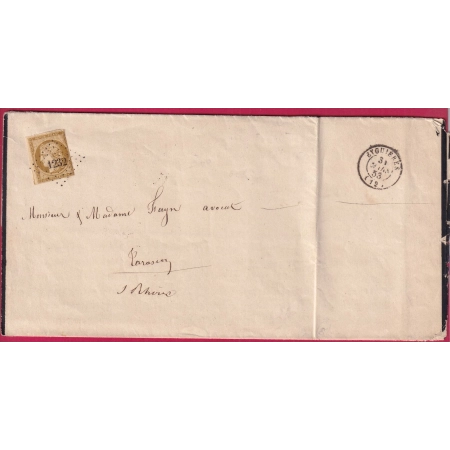 N°1 PC 1232 EYGUIERES BOUCHES DU RHONE FART PET DECES AUREILLE POUR TARASCON 1853