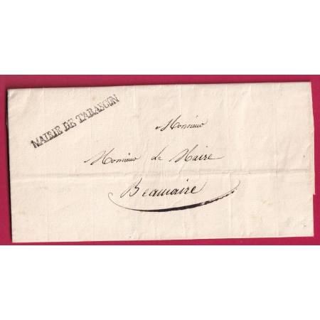 FRANCHISE MAIRIE DE TARASCON BOUCHES DU RHONE 1830 POUR BEAUCAIRE