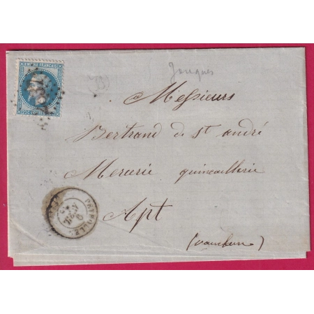 N°29 GC 2837 PEYROLLES BOUCHES DU RHONE BOITE RURALE B POUR APT VAUCLUSE