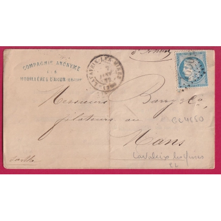 N°60 GC 4650 LAVAVEIX LES MINES CREUSE POUR LE MANS SARTHE