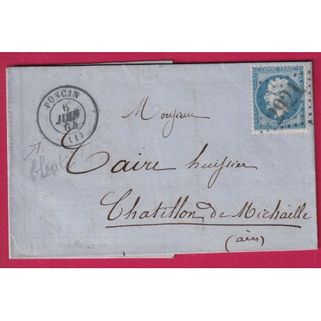 N°22 GC 2921 EN BLEU PONCIN AIN POUR CHATILLON DE MICHAILLE INDICE 17