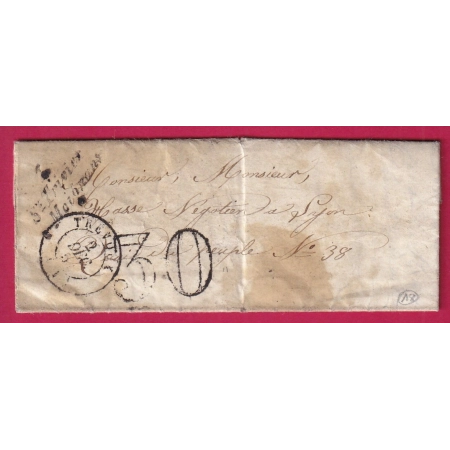 CURSIVE 1 ST TRIVIER SUR MOIGNANS AIN RARE INDICE 18 POUR LYON